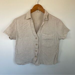 Love Notes Cream Short Sleeve Crop